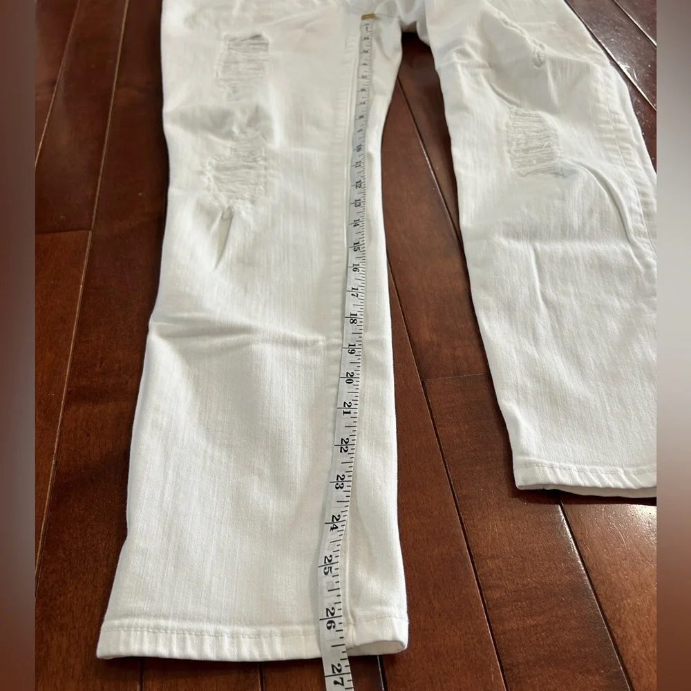 Chico's So Slimming White Distressed Ankle Jeans Size 0.5
